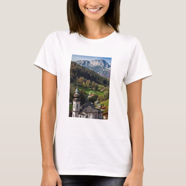 Camiseta Aldeia Quaint bavarian, Alemanha (Frente)