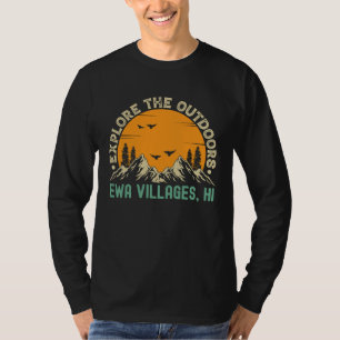 Camiseta Aldeias de Ewa no Havaí Explore o Ar Livre