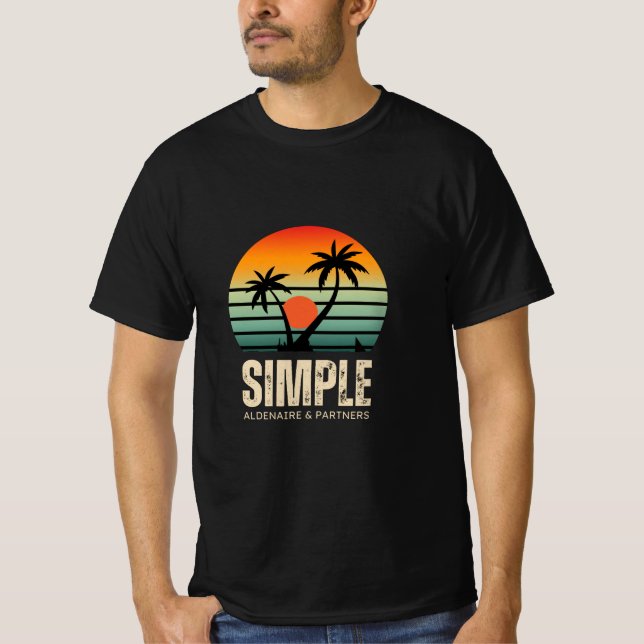 Camiseta Aldenaire simples e parceiros (Frente)