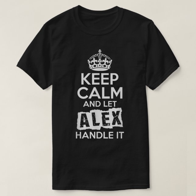 Camiseta Ale Fique Calmo e deixe a Ale manuseá-lo  (Frente do Design)