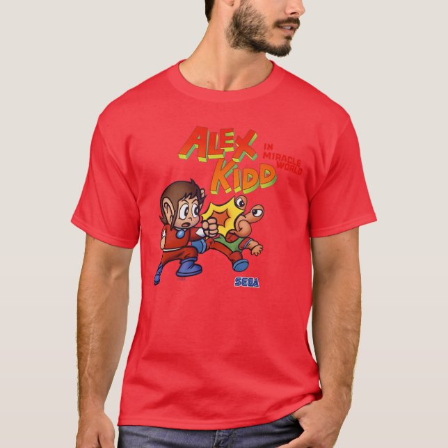 Camiseta Ale Kidd fight SEGA Master System video game gift (Frente)