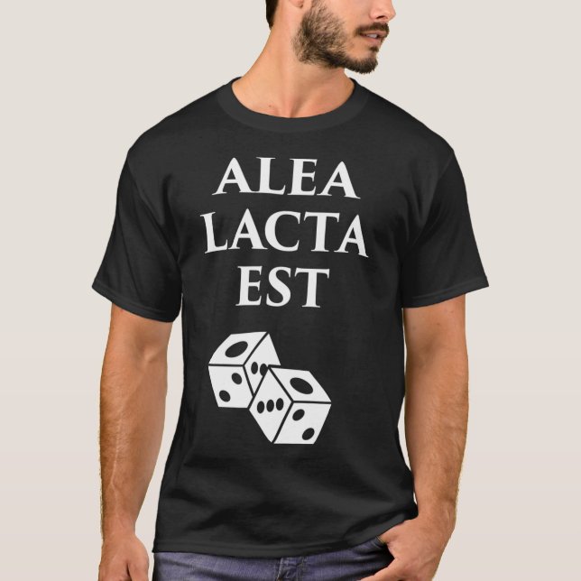 Camiseta Alea Lacta Est História da Roma Antiga Julius Ca (Frente)