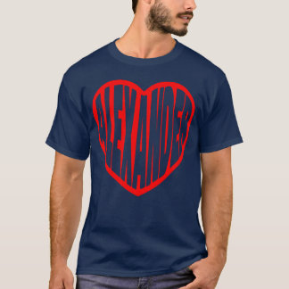 Camiseta Aleander no meu Coração retro
