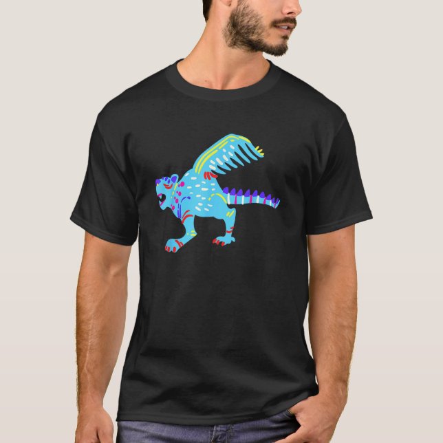 Camiseta Alebrijes Fantasy Figure Animal Sculpture Dragon (Frente)