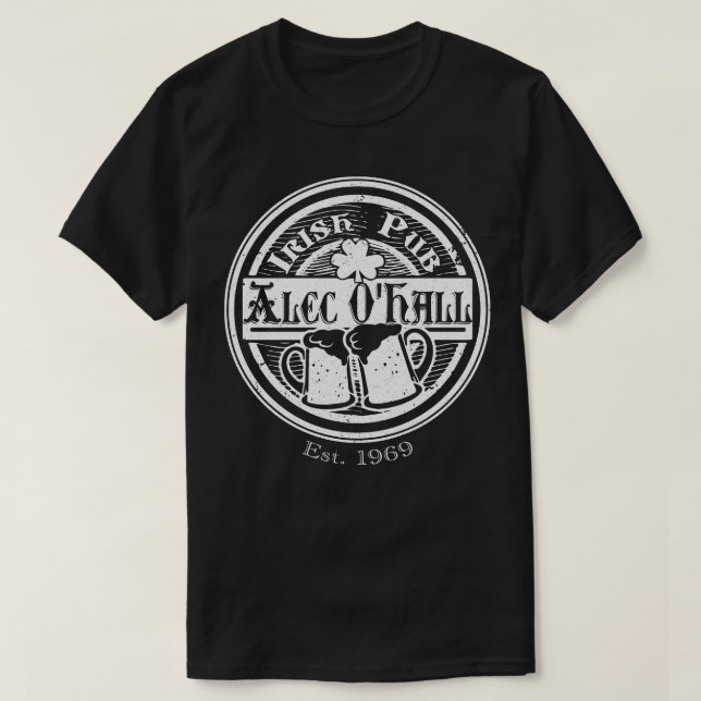 Camiseta Alec OHall Irish Pub (Frente do Design)