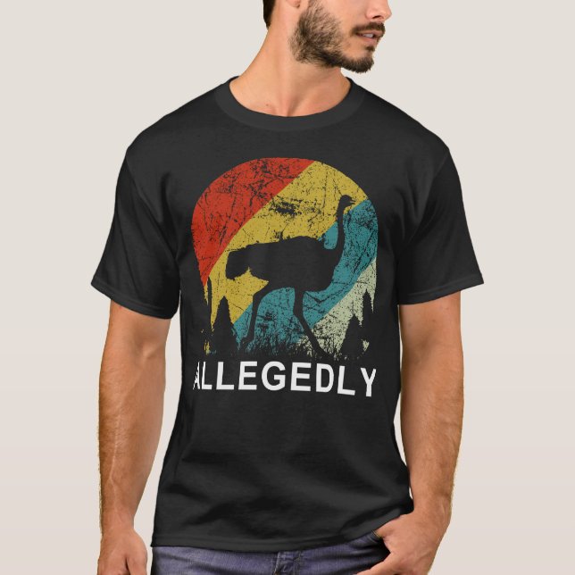 Camiseta Alegadamente avestruz (Frente)
