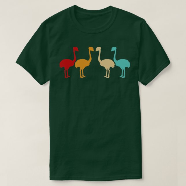 Camiseta Alegadamente Safari Africa Bird Animal Ostrich (Frente do Design)