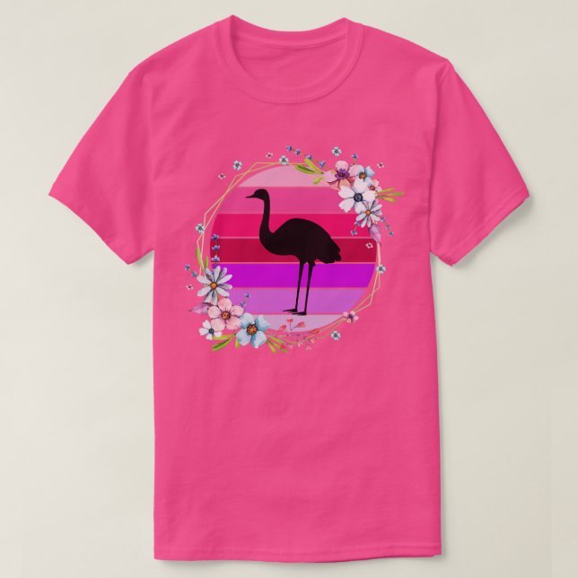 Camiseta Alegadamente Zoo Keeper Gift Ostrich (Frente do Design)