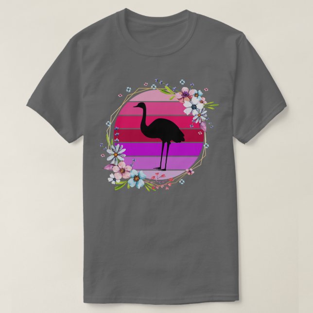 Camiseta Alegadamente Zoo Keeper Gift Ostrich (Frente do Design)