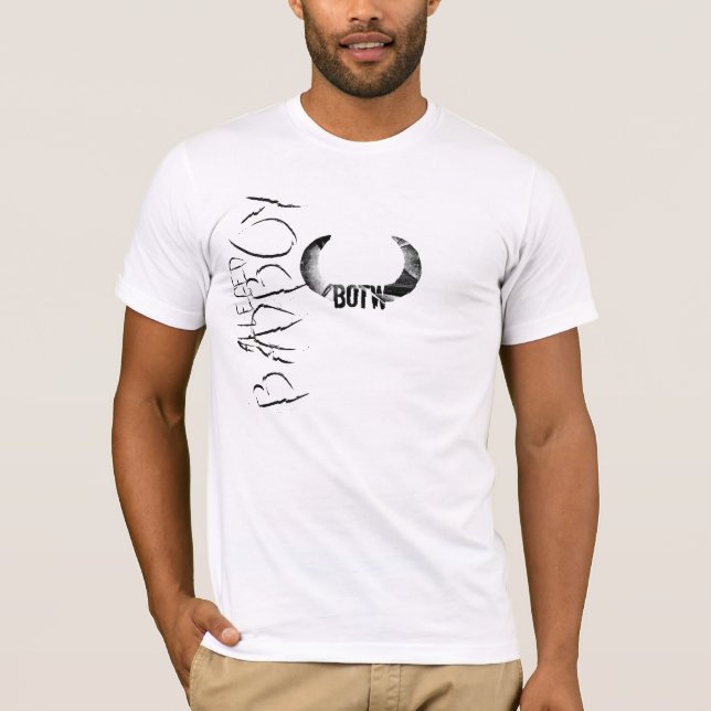 CAMISETA ALEGADO BADBOY DESTRUÍDO DE TÊMEAS POR MEIO DE MAD (Frente)