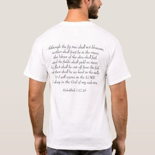 Camiseta Alegra-se no Senhor - Habakkuk 3:17,18