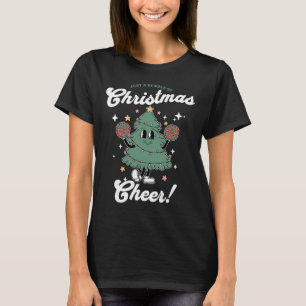 Camiseta Alegre Líder Fofo Árvore de Natal Líderes Feminina