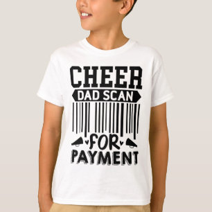 Camiseta Alegre Pai, Escaneie Para Pagamento Cheerleader _1