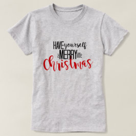 Camiseta alegre pouco Natal
