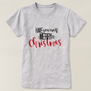 Camiseta alegre pouco Natal
