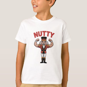 Camiseta Alegre Quebra-Nozes de Natal Fitness Natural Nuty