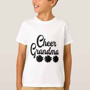 Camiseta Alegre Vovó Cheerleading Avó Cheerleader