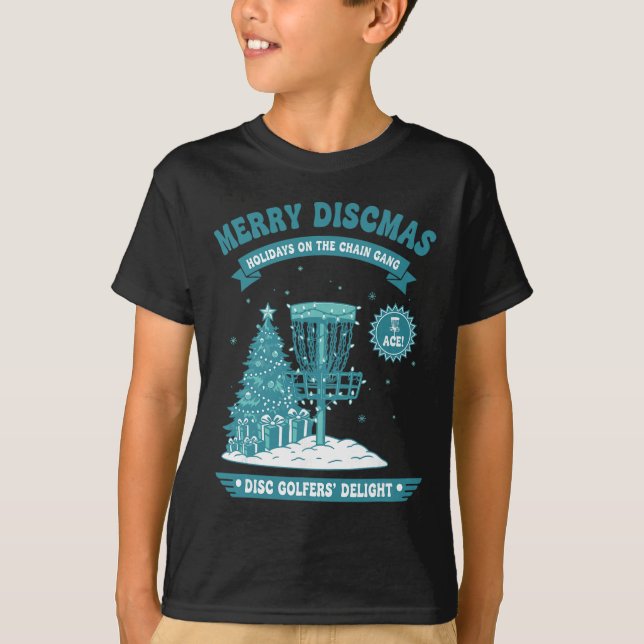 Camiseta Alegres Discmas Corrente Disc Golfistas Delícia  (Frente)