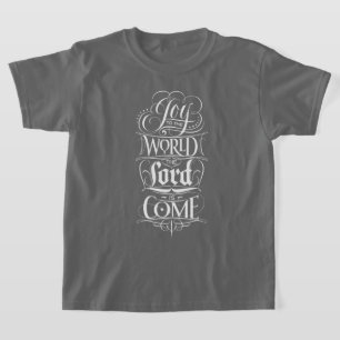 Camiseta Alegria à Religião do Quadro Mundial de Natal