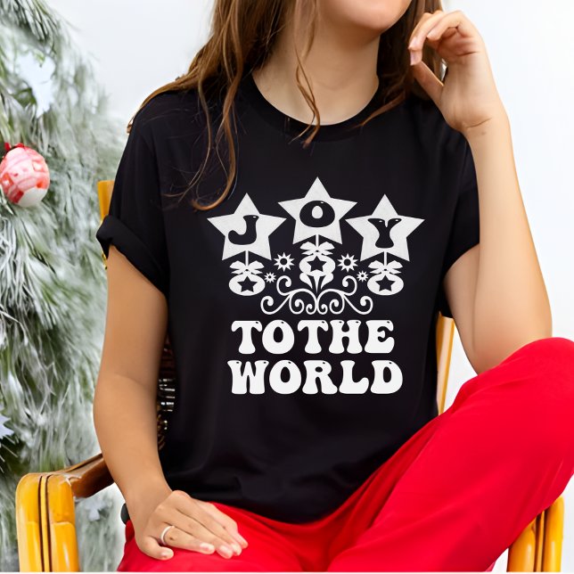 Camiseta Alegria ao Mundo Moderno Natal das Mulheres Negras (Criador carregado)