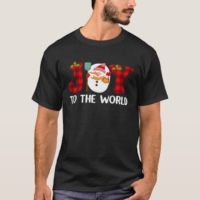 Camiseta Alegria ao mundo Natividade Jesus Mange de Natal (Frente)