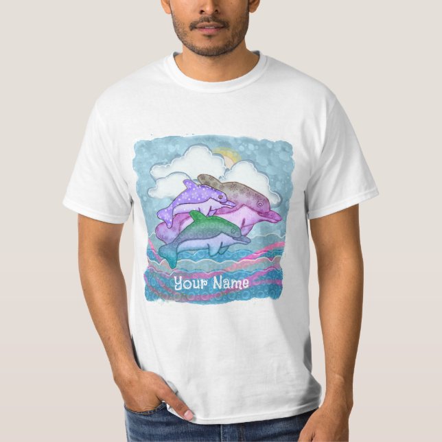 Camiseta Alegria de Golfinho (Frente)