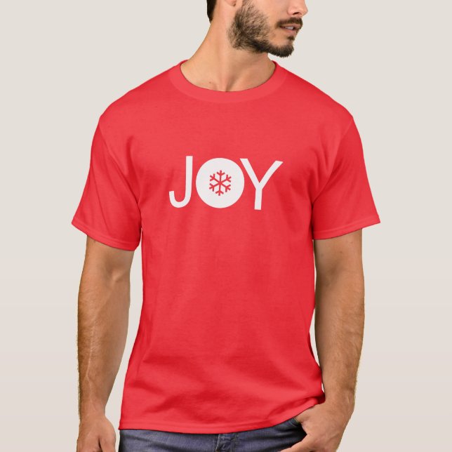 Camiseta Alegria de Natal Vermelho (Frente)