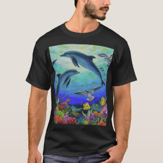 Camiseta "Alegria do Oceano: Capturando a Serenidade do Mar