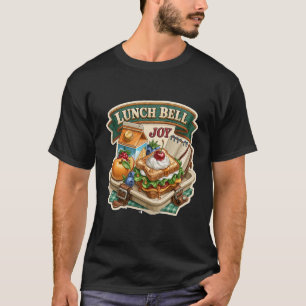 Camiseta Alegria do Sino do Almoço Comida Divertida Sanduíc