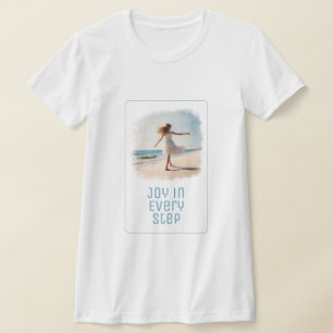 Camiseta "Alegria em cada passo"