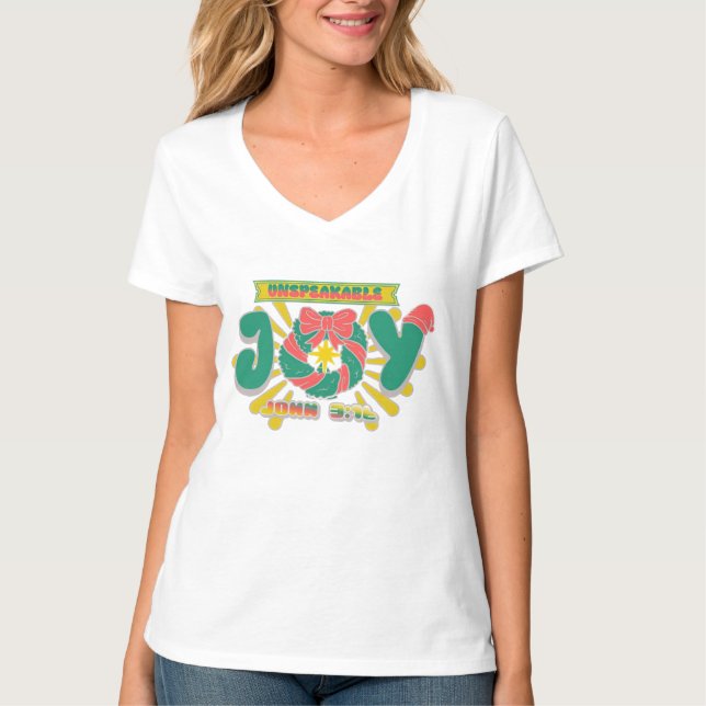 Camiseta Alegria Indescritível (Frente)