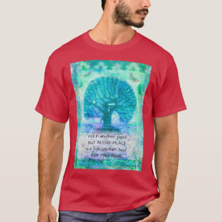Camiseta Alegria inspiradora citação de Walt Whitman