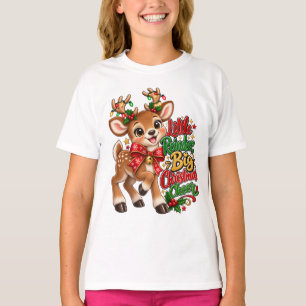 Camiseta Alegria Natalina do Pequeno Rena