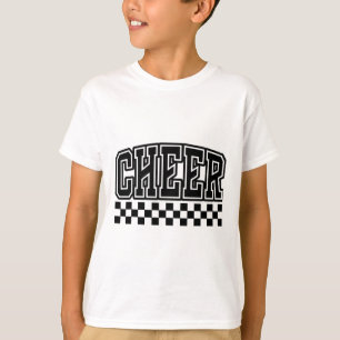 Camiseta Alegria Xadrez Porra Animação Para Equipe de Líder