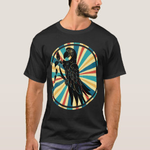 Camiseta Aleitamento de Aves Retro Macaw Jungle Animal Bird