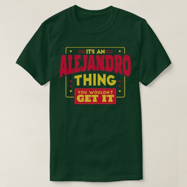 Camiseta Alejandro (Frente do Design)