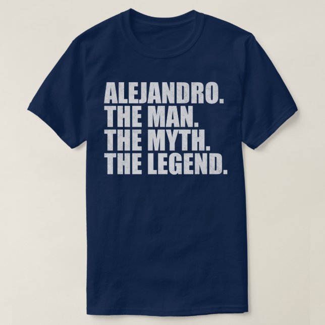Camiseta Alejandro Nome Alejandro Nome próprio Alejandro (Frente do Design)