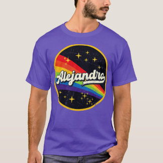 Camiseta Alejandro Rainbow No Espaço Vintage GrungeStyle