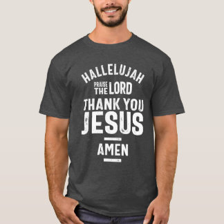 Camiseta Aleluia Louva O Senhor Obrigado Jesus