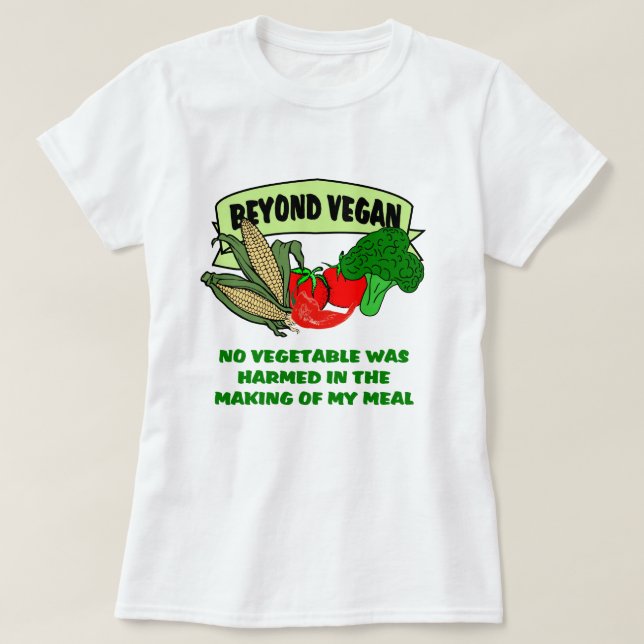 Camiseta Além de Vegan (Frente do Design)