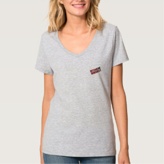 Camiseta Além do t-shirt do V-Pescoço dos bancos
