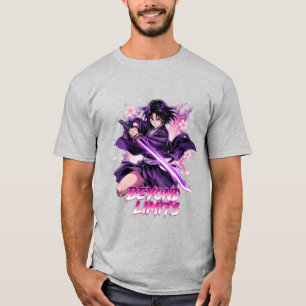 Camiseta Além dos Limites – Gráfico do Guerreiro Katana em