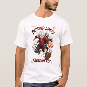 Camiseta Além dos Limites Liberdade Punho Arte