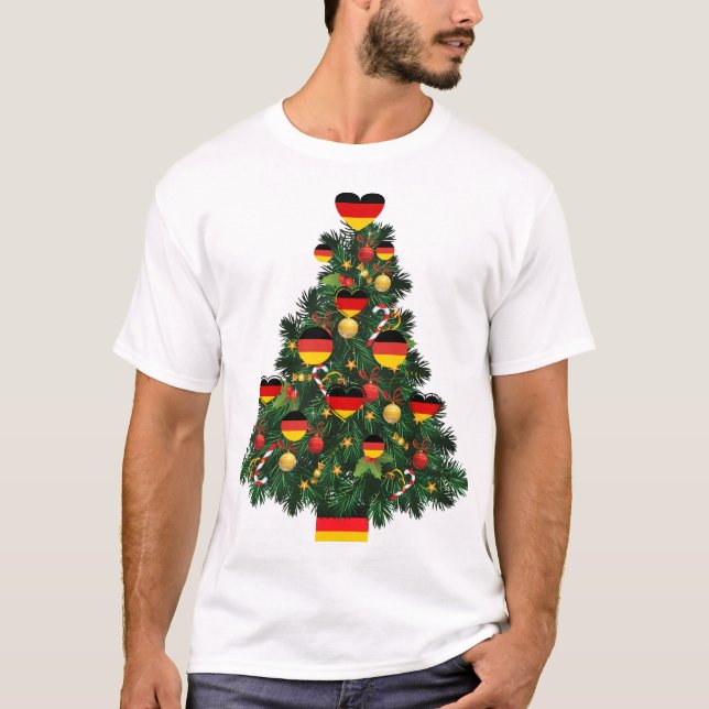 Camiseta Alemães de Natal alemães da Alemanha (Frente)
