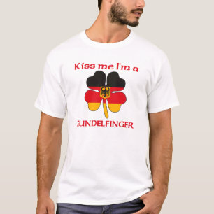 Camiseta Alemães personalizados beijam-me que eu sou