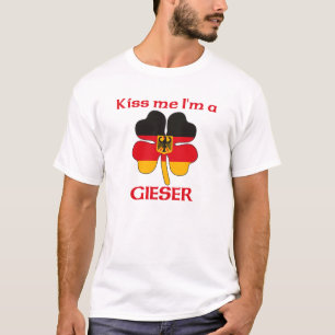 Camiseta Alemães personalizados beijam-me que eu sou Giese