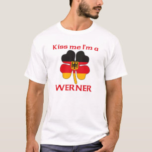 Camiseta Alemães personalizados beijam-me que eu sou Werne