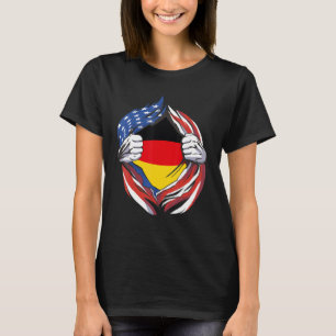 Camiseta Alemanha Bandeira Americana Orgulhosa Do Meu Patri