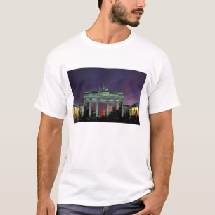 Camiseta Alemanha, Berlim. Portão de Brandemburgo à noite.