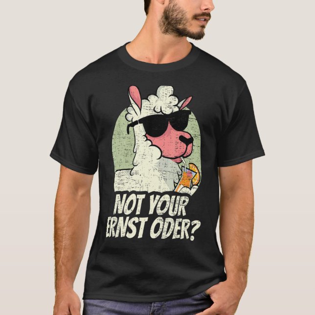 Camiseta Alemanha Deutsch DT Alemão Não Seu Ernst Oder Llam (Frente)
